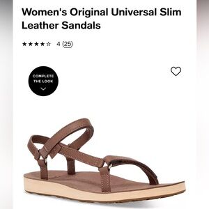 Teva Women’s Original Universal Slim Leather Sandals in Acorn Size 11